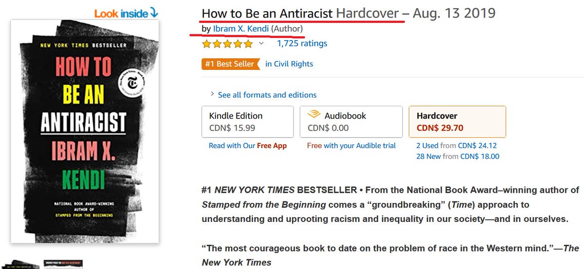 9/Now, it is true wokies can read racism into anything, but they key is that they do not read racism into THEIR capitalist ventures.This is why  @DrIbram says you can't separate capitalism from racism while he appears in advertising for McDonald's while selling books on Amazon.