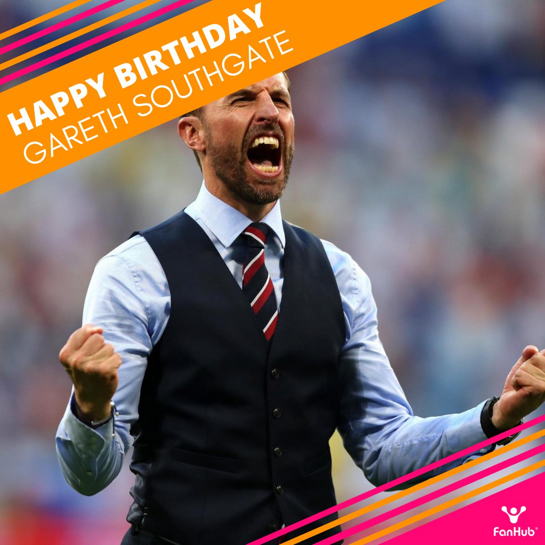 HAPPY BIRTHDAY: manager and former & player GARETH SOUTHGATE        