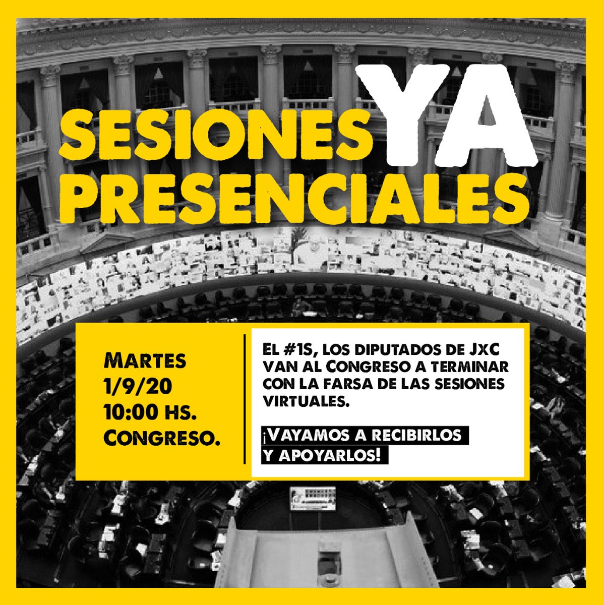 PaulitaGArg's tweet photo. #BuenMartes #1STodosAlCongreso #1STodosALaCalle #1SYoVoy 
Vamos a seguir defendiendo la Democracia y la República, garantizando el pleno ejercicio Constitucional. Hoy #1Sep todos al Congreso, sepan Massa, CFK, Alberto y los gremios que no vamos a entregar la Patria 🇦🇷🇦🇷🇦🇷 https://t.co/RutDLRrKbx