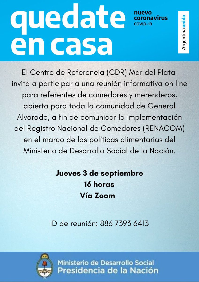 diegoasgarcia's tweet photo. Charla informativa por el #Renacom para el partido de General Alvarado @MDSNacion @soraire_alicia @EugeMeana https://t.co/KV60RKQUv6