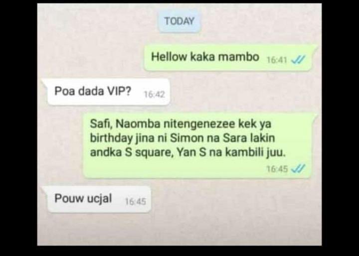 IdrisSultan's tweet photo. Nipo upande wa mtengeneza keki 😂😂😂. Maelekezo yamefuatwa !!! https://t.co/vK2qTdJQyt