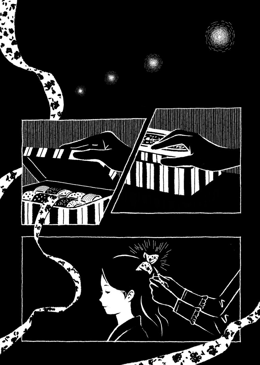 きらら(小学館)に連載中の柚木麻子さんの「らんたん」に挿絵を描いています。史実を基に書かれていて、シスターフッドである河井道と一色ゆりを中心に物語は進んでいきます。女性の社会進出などもテーマになっていて、骨太で素晴らしい物語です。挿絵はコマを割って描いてみました。 