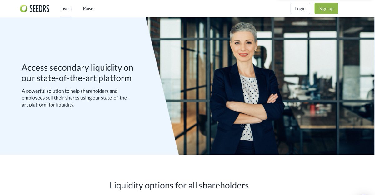 R Europe (formerly Seedrs) (@join_r_europe) on Twitter photo We're delighted to announce the expansion of our Secondary Market to all private businesses 🚀
Now founders, employees and early investors can realise secondary liquidity without having to wait for an exit event.
Read more at tcrn.ch/3hNqQIr
Big thanks to <a href="/mikebutcher/">Mike Butcher (BlueSky/Threads: @mikebutcher)</a> We're delighted to announce the expansion of our Secondary Market to all private businesses 🚀
Now founders, employees and early investors can realise secondary liquidity without having to wait for an exit event.
Read more at tcrn.ch/3hNqQIr
Big thanks to <a href="/mikebutcher/">Mike Butcher (BlueSky/Threads: @mikebutcher)</a>