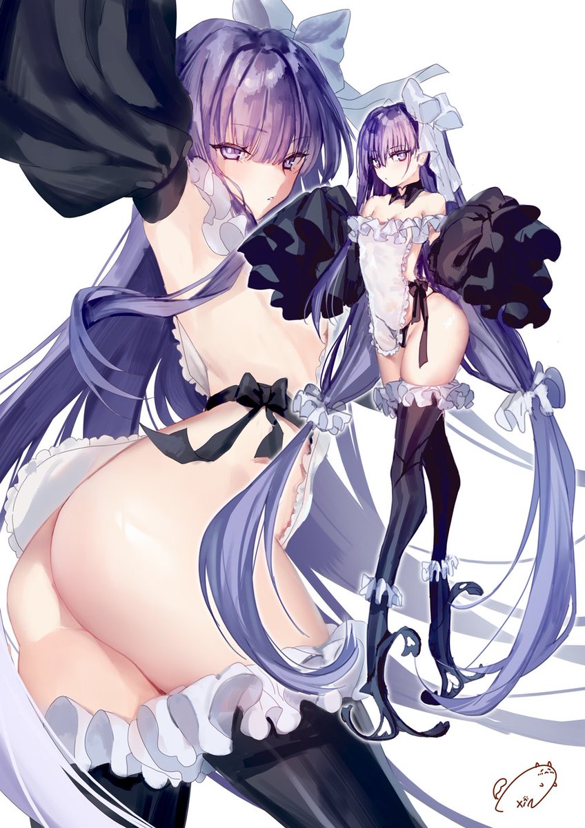 スカサハ(Fate) 「#おしりが需要あると聞いて
うちのカルデアメイドシリーズはこの需要を満たせる! 」|Xin@萌姫連合のイラスト