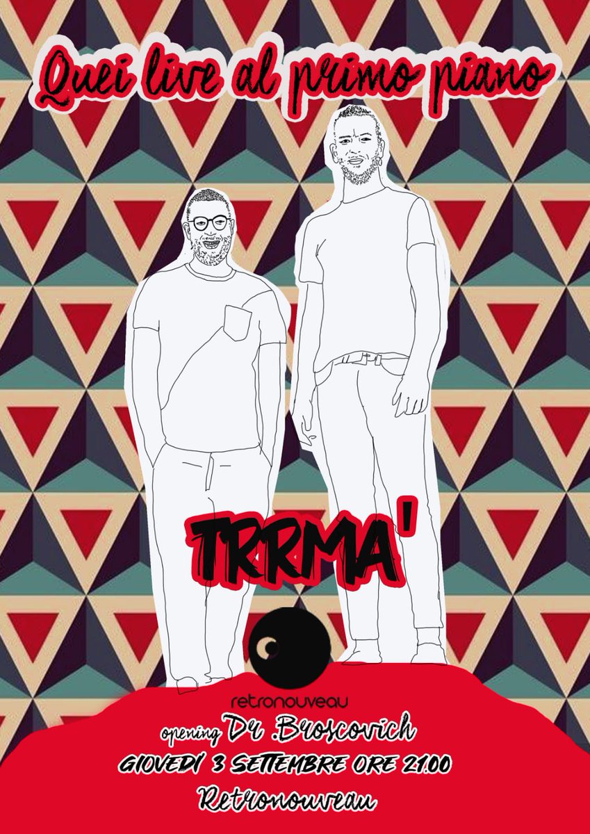 giovedì 3 settembre Trrmá live@ Retronoveau - opening act 
dr. broschovic
#trrmà #live #messina #electronic music