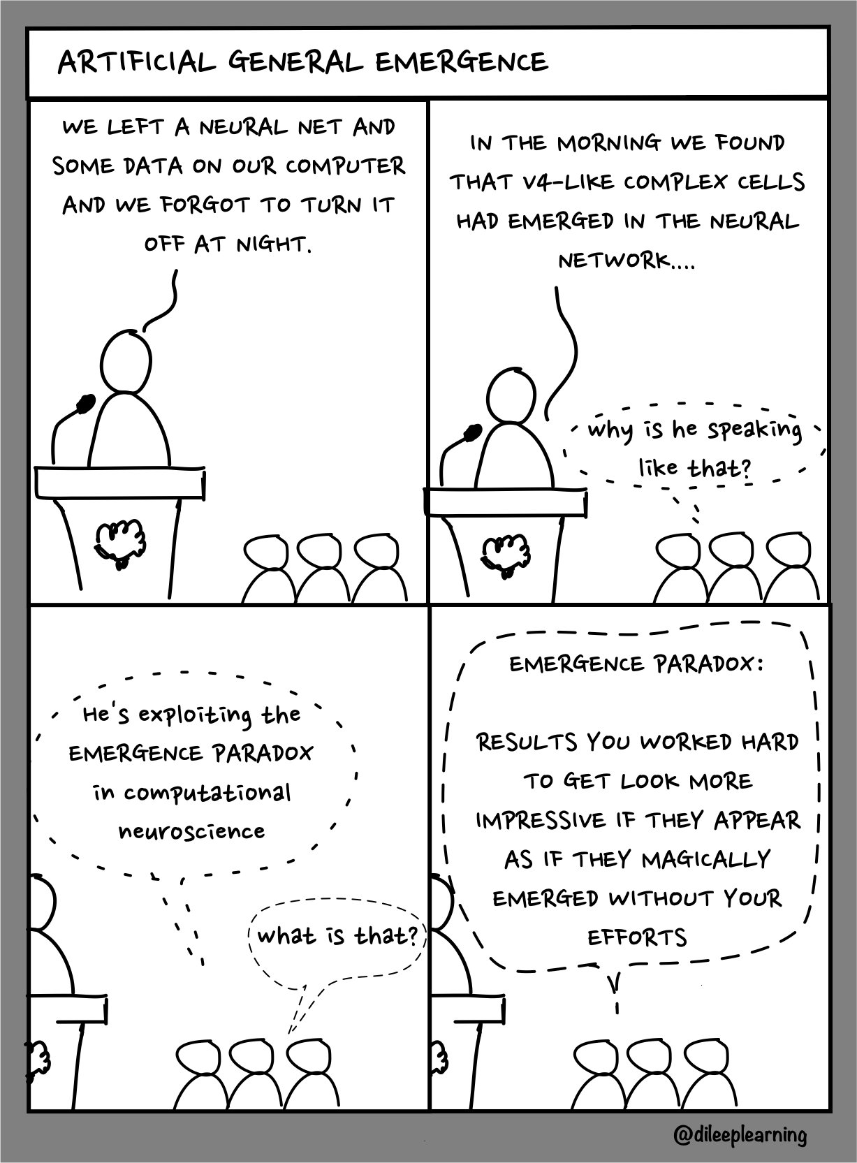 Dileep George on X: &ldquo;This #AGIComics tackles emergent phenomena in 
