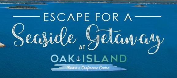 Congratulations to Denise Akerley!! She is the winner of the the Oak Island Seaside Getaway Contest: Two nights in a double room, Breakfast for two, Welcome package, Salty Dog Cruise for two, and a Picnic Basket from <a href="/oakislandresort/">Oak Island Resort & Conference Centre</a> <3