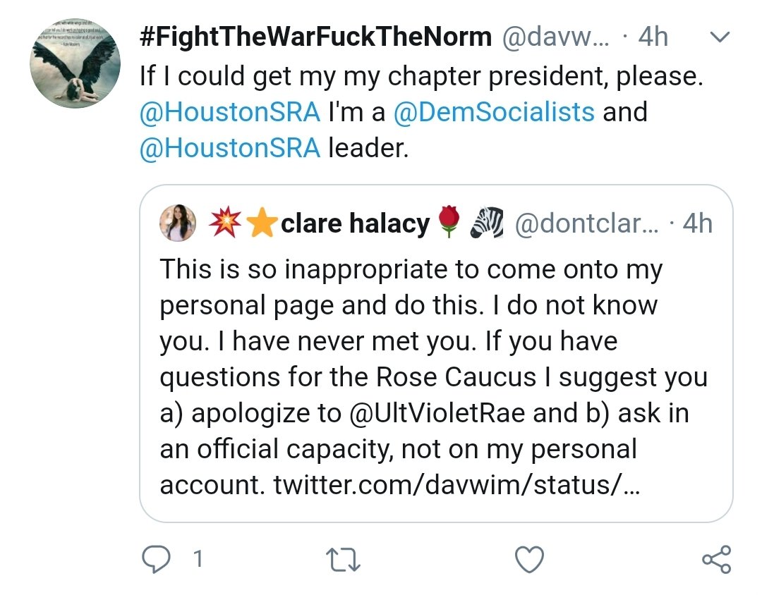 I do know he has exaggerated his reach & power; not only w  @RoseCaucus, but other orgs. He appears to enjoy intimidating people & using supposed connections to threaten action if he doesn't get his way.You can see MANY examples on his TL right now.In short, he's a nasty bully.