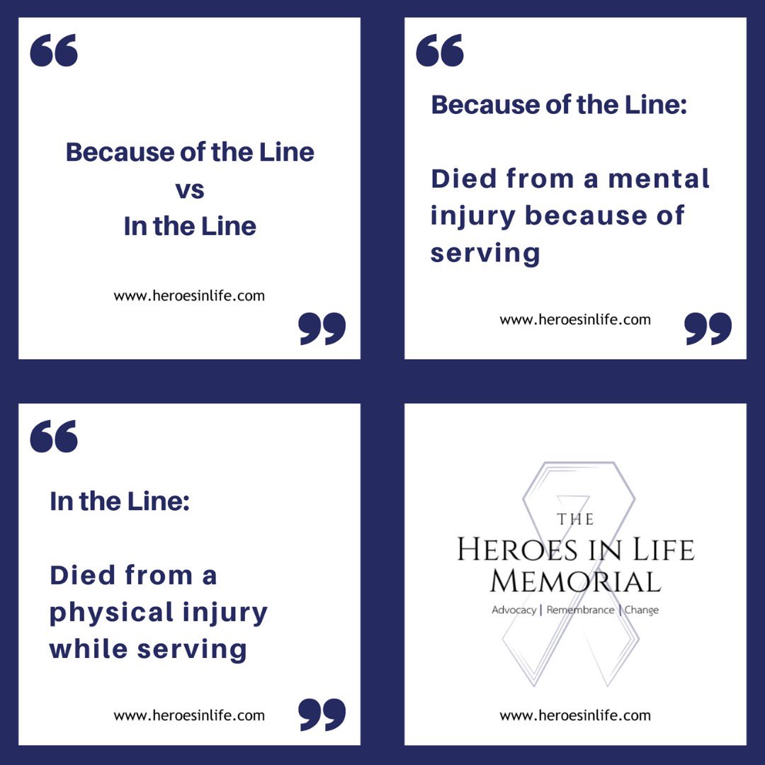 Stop the ignorance &amp; start honouring all of our fallen for how they lived &amp; and served. Learn the difference. Respect the difference. Honour them both. The heroesinlife.com Memorial will honour because of line of duty deaths on a seperate wall during a seperate memorial.