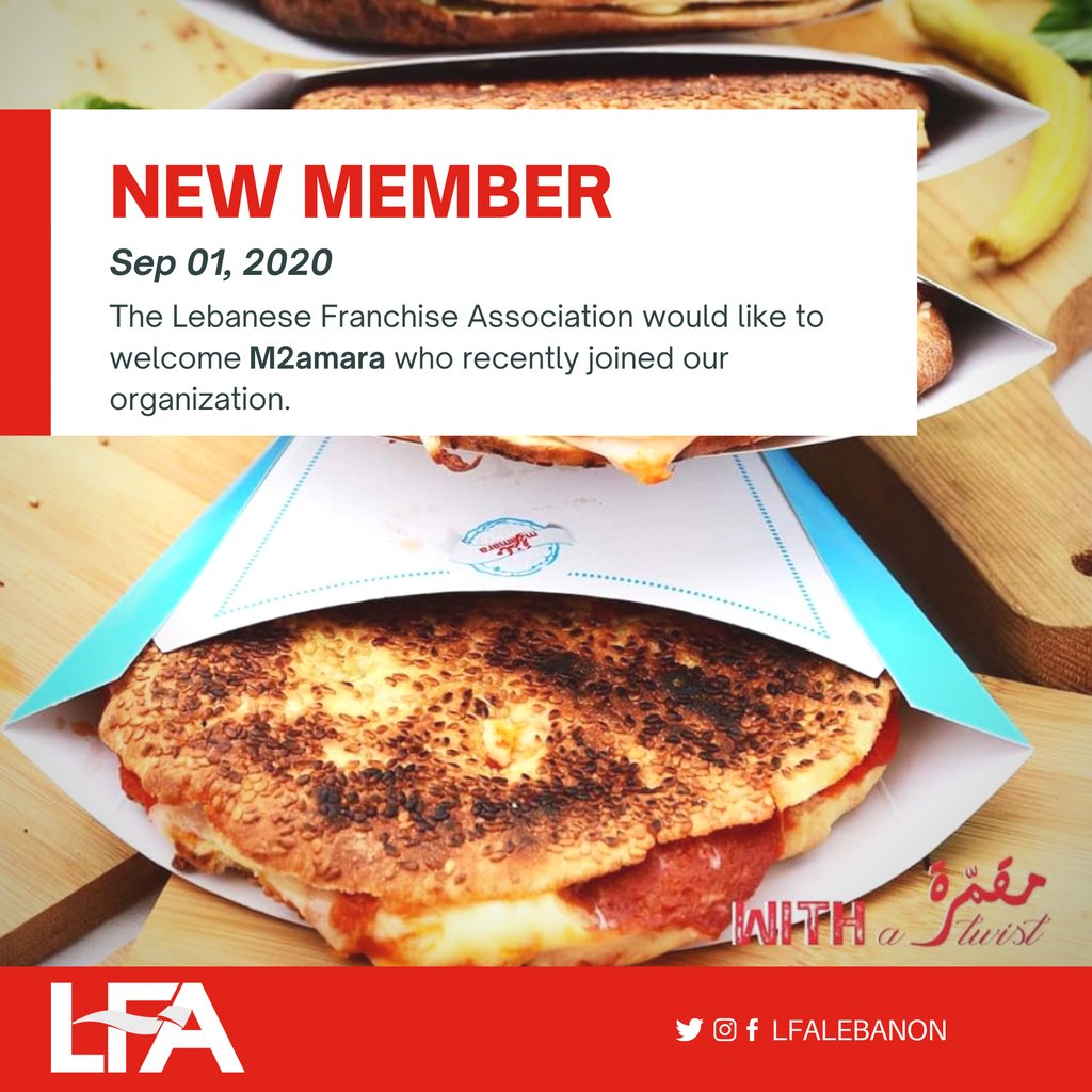 LFAlebanon's tweet image. The Lebanese Franchise Association would like to welcome @m2amara who recently joined our organization.
The idea of M2amara started a few years ago with a goal of modernizing the Lebanese original and traditional Tripolitan bagel known as &quot;Allita”. buff.ly/3hOpddw