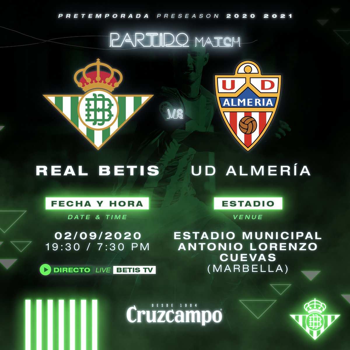 RealBetis's tweet photo. 📣 ¡Mañana miércoles tenemos partido amistoso! ⚽😉 https://t.co/XcLgcIgims