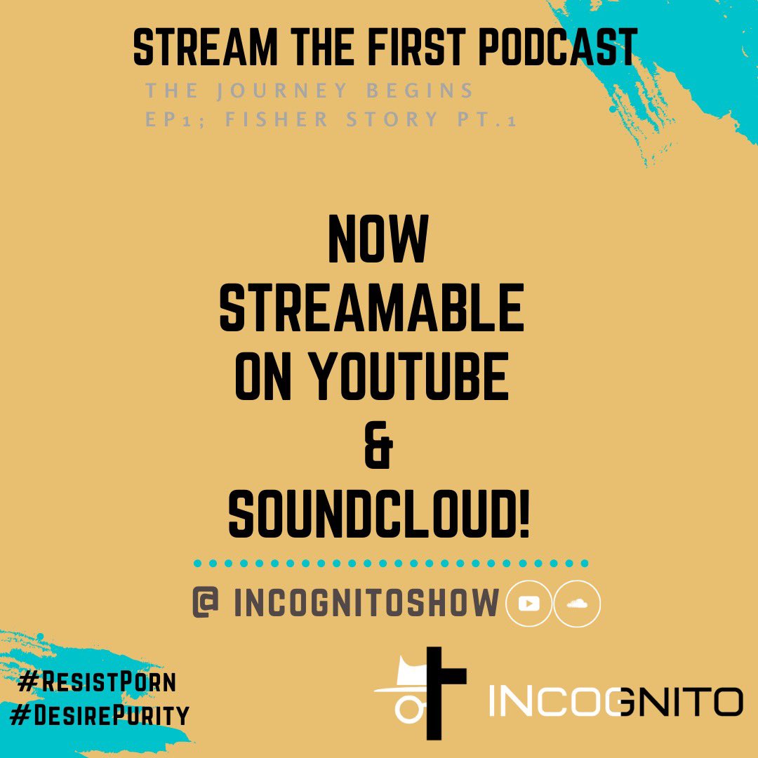 incognitoshow's tweet photo. Our first podcast is now streamable on YouTube and SoundCloud @incognitoshow 🎧. It’s titled “The Journey Begins Ep1; Fisher Story Pt1”. Be sure to check it out! Don’t forget to like and subscribe to the channel for more content!🤗
-

#DesirePurity #ResistPorn https://t.co/vvhie0XaYr