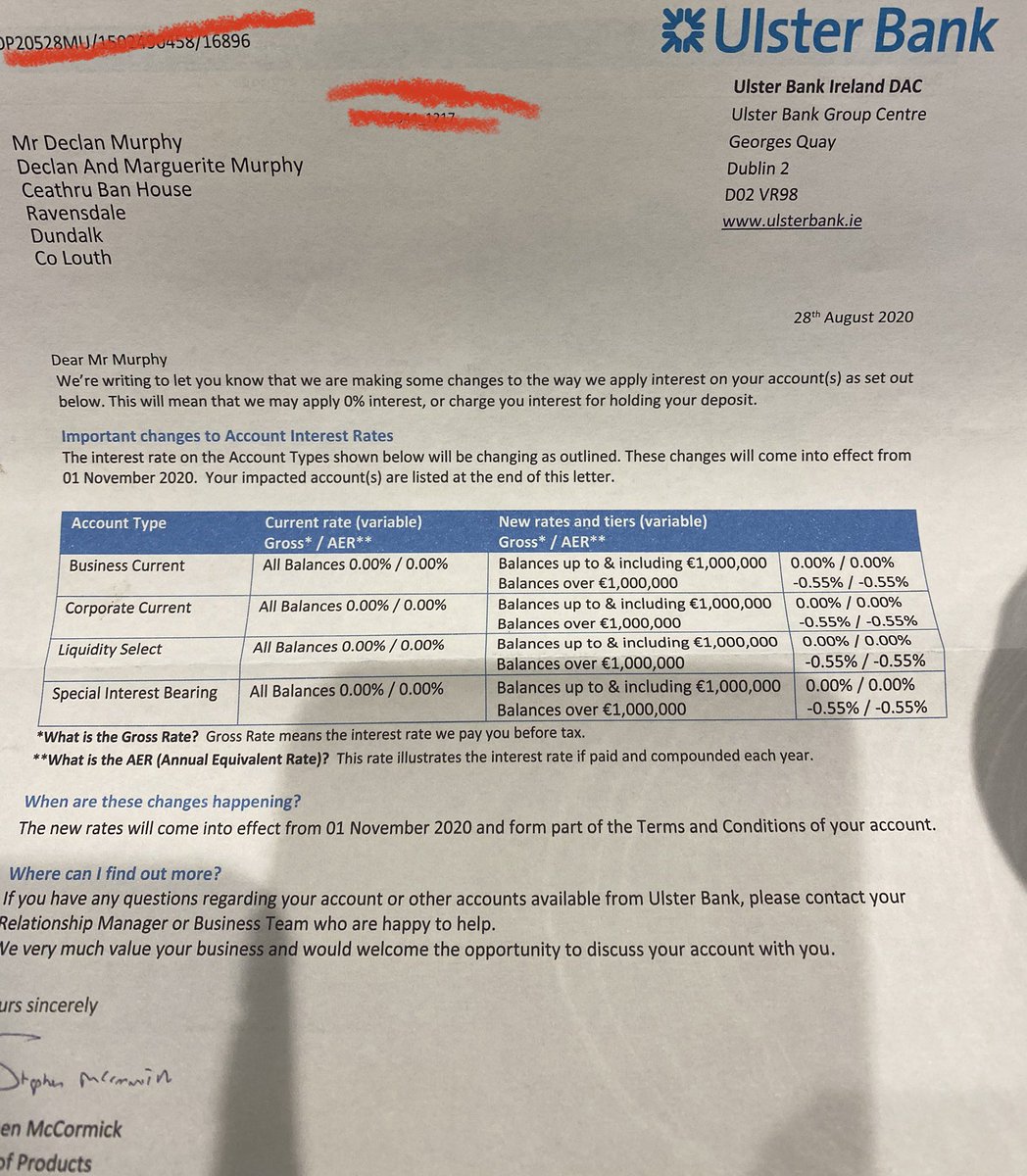 Declan Murphy On Twitter Phew Just Had A Quick Look And Thankfully I Don T Have A Million Euros In That Account At The Moment But Thank You Ulsterbank For Giving Me The