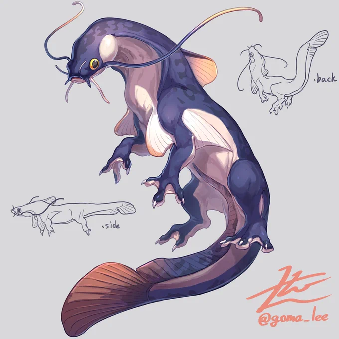 Catfish Dragon

#gomalemo_work 
https://t.co/XPLeY1Bbi2 