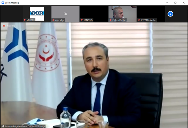ybkder's tweet photo. Mesleki Yeterlilik Kurum Başkan Yardımcımız Sayın Metin KARAMAN YBK 2020 Değerlendirme toplantısında Kurum çalışmaları hakkında bilgilendirme yapıyor. https://t.co/2rRCurC4jP