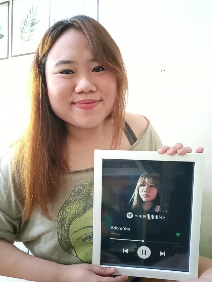 Got my spotify frame. Ang cute. Hahahaha. Thank you for streaming this song. 💙✨