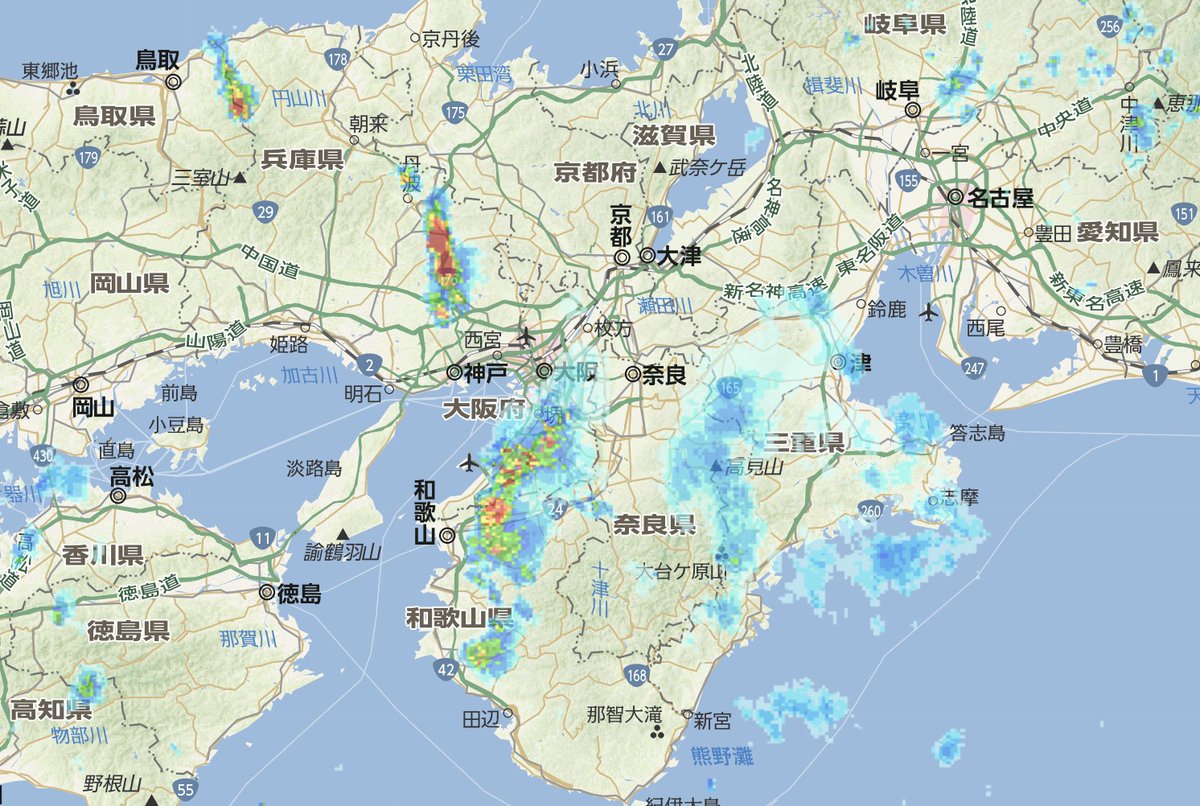 大阪 府 天気 雨雲 レーダー