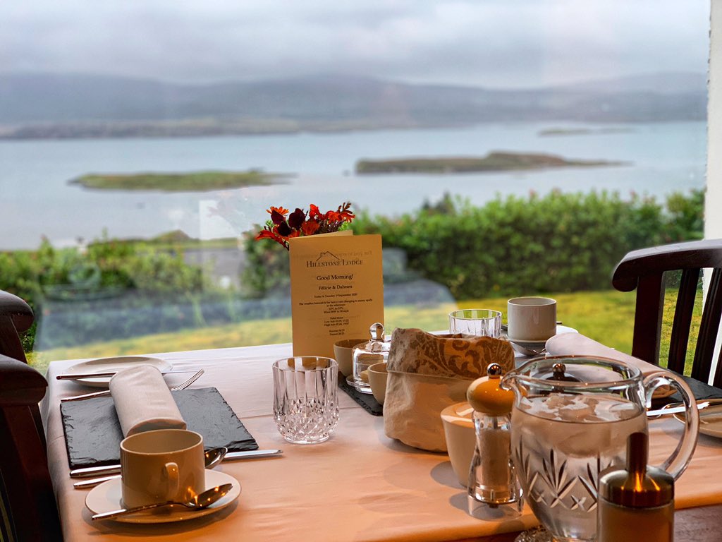 HillstoneLodge's tweet photo. It’s a misty morning again... September is here and the sun should be here again this week
.
.
#loveautumn #september #skye #mist #dramaticscenery #isleofskye #breakfastfortwo #bnb #guesthouse #bedandbreakfast #dinner #staycozy #staycation #scotland #relax #roomwithaview https://t.co/YfD0QGenG4