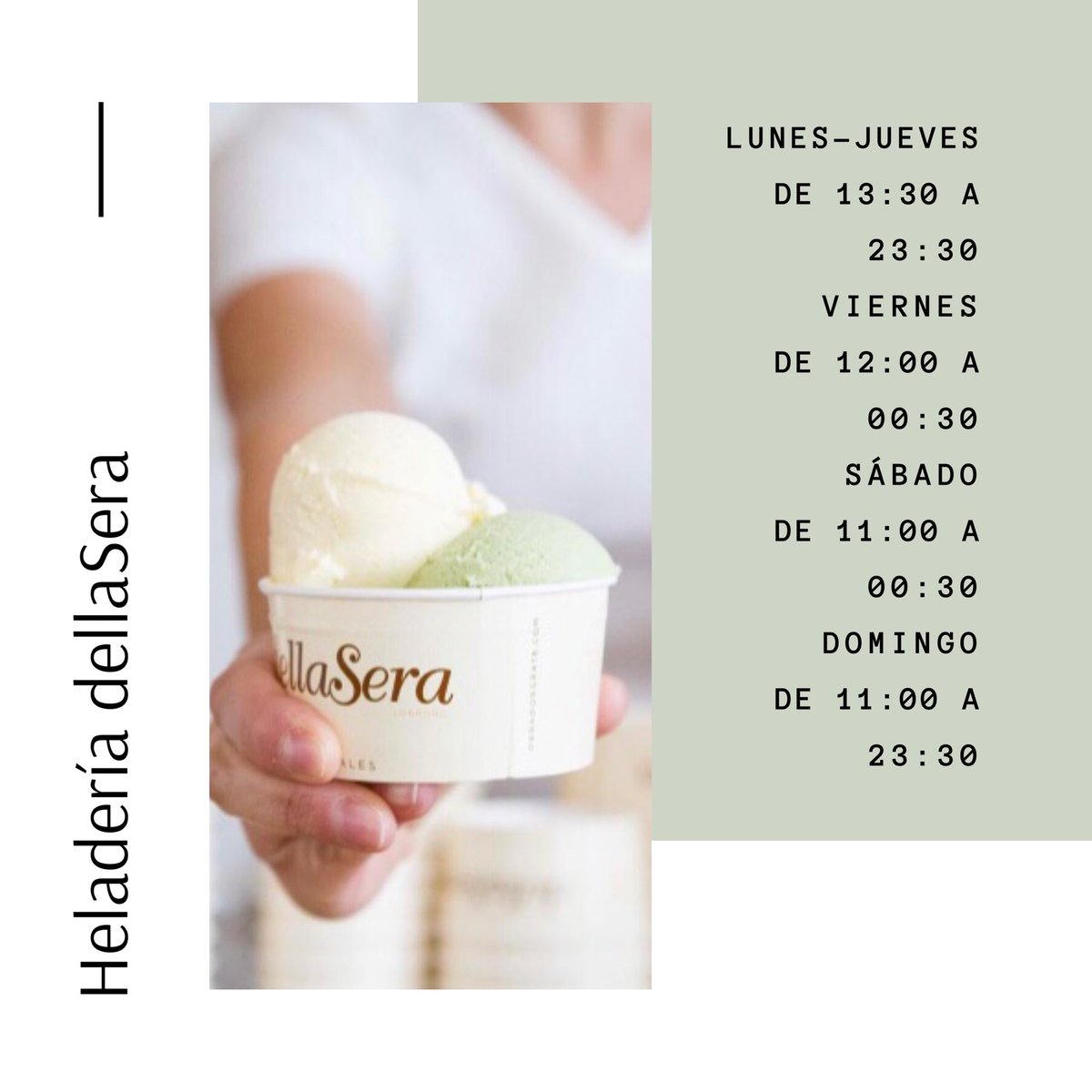 angyhelado's tweet photo. 🍦Estrenamos #septiembre con nuevo horario ¡Os esperamos!
#heladeríadellasera #portales24 #logroño https://t.co/nF4qfUN1wD