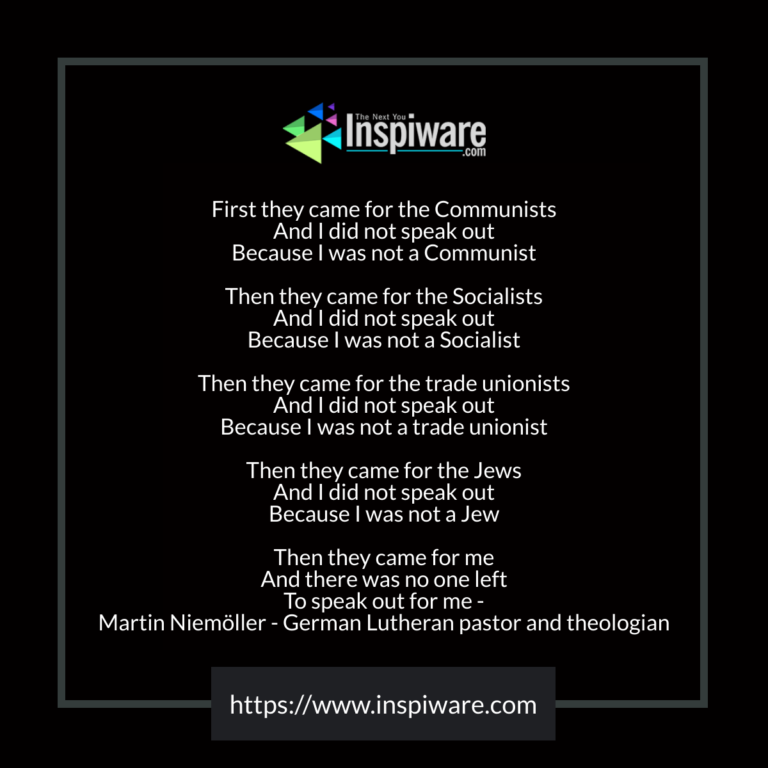 Inspiware1's tweet photo. Then they came for the trade unionists And I did not speak out Because I was not a trade unionist

Read the full article: They Came
▸ https://t.co/resBtwKuPE

#FirstTheyCame https://t.co/VqrQ3Bjut3