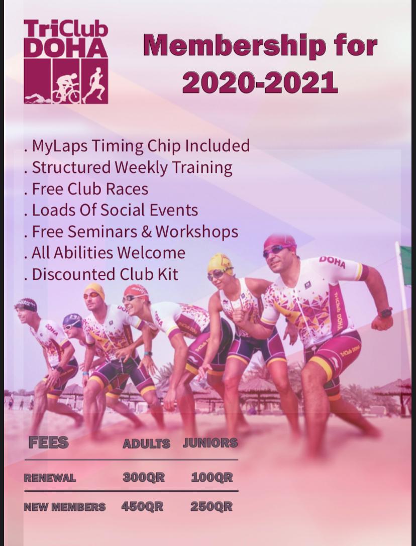 TriClubDoha's tweet image. The long wait is over, and we thank you for your patience and continued support during these trying and unprecedented times.
Renewals are now open online at triclubdoha.com/en/register/cl… . We haven't increased the prices for the 3rd year in a row, but have added some new exciting races