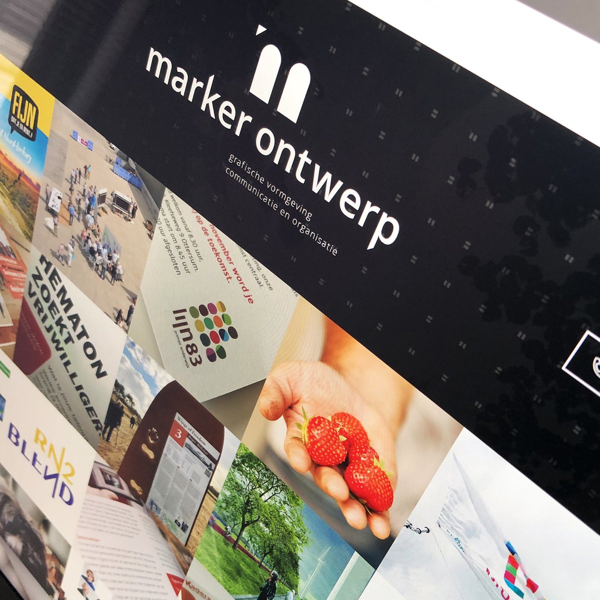 Nieuwe #huisstijl en #website gelanceerd! Trots op mooie projecten en fijne klanten. Met dank aan <a href="/Forwart/">Forwart</a>, check markerontwerp.nl