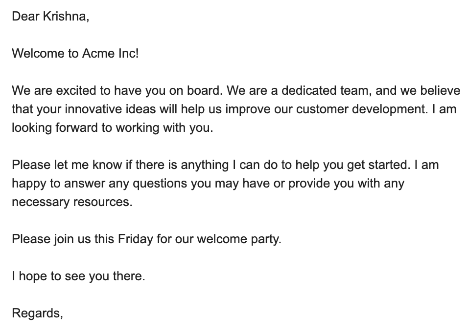 Welcome Message Ideas Welcome New Employee To Company