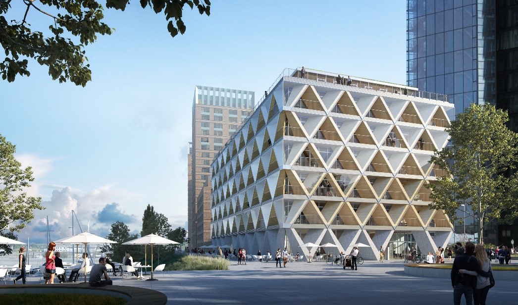 digitalesBauen's tweet photo. Cradle to Cradle in der #Bauwirtschaft? Funktioniert prima, sagen #HPPArchitekten und planen ein nachhaltiges Bürogebäude in Düsseldorf. Es heißt: The Cradle https://t.co/xokLgSABn0 #C2C #Kreislaufwirtschaft #BIM #building_information_modeling #interboden https://t.co/7QHjK7q3H9