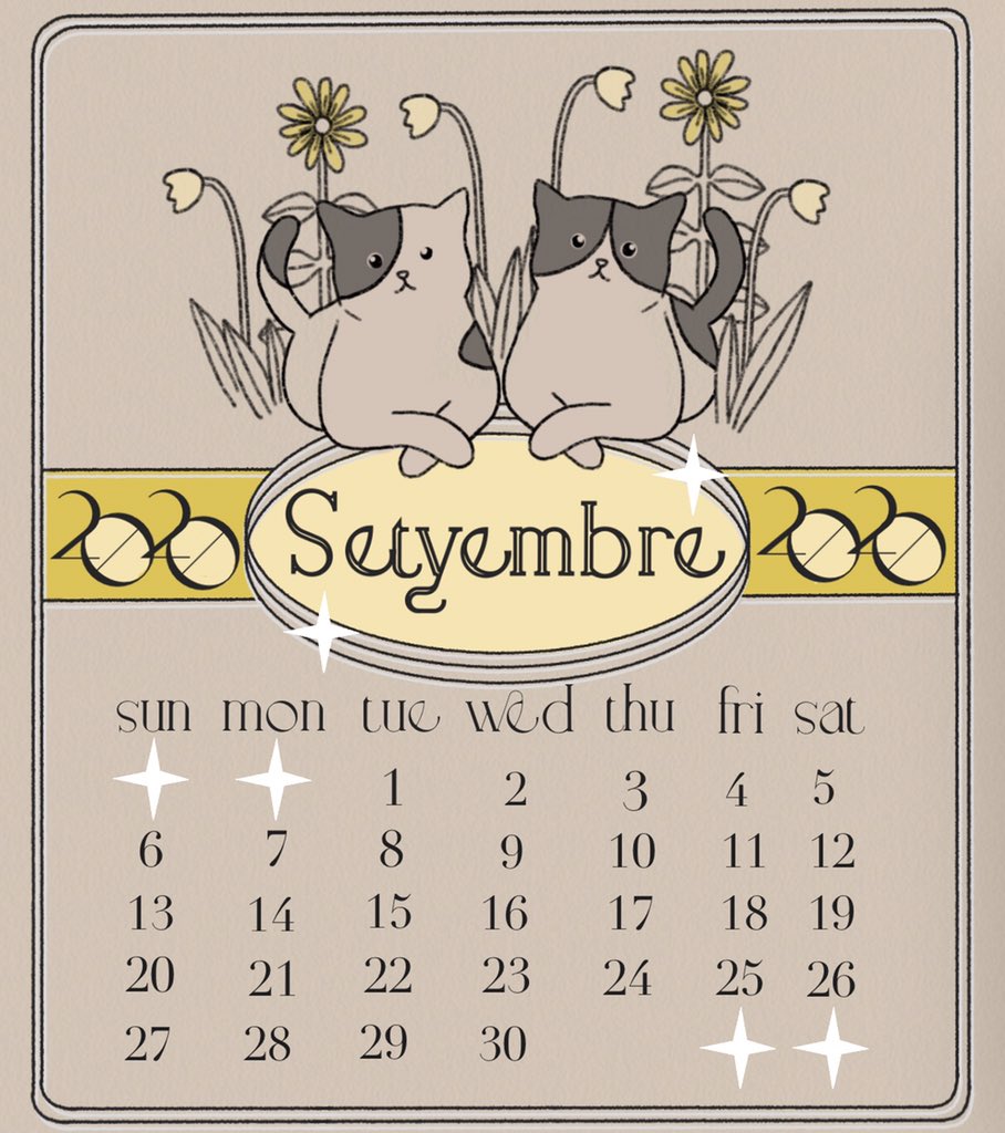 Setyembre 2020 calendar ??
collaboration with @titsay 

#artph 