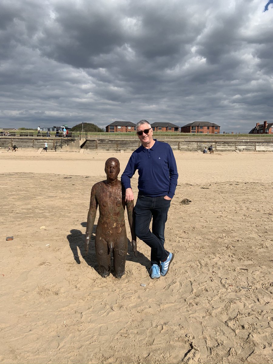 Lovely afternoon in Crosby. Bizarrely those clouds never came as you can see from the shadows
