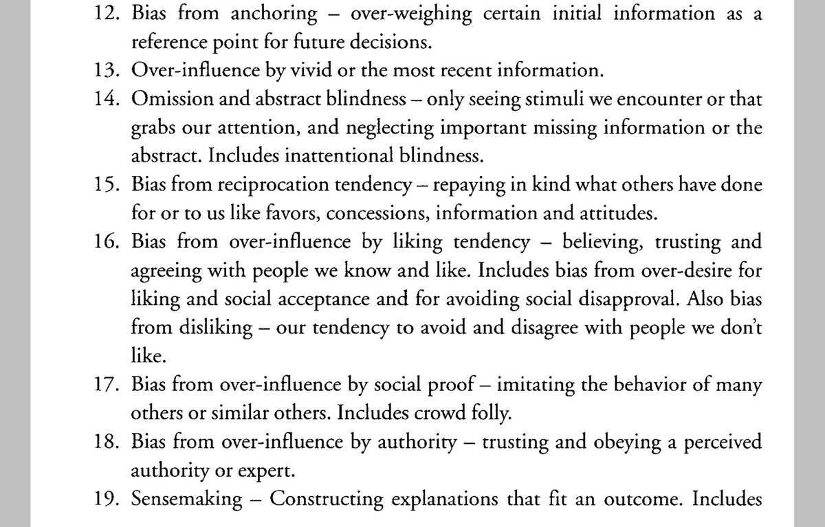SMBfunda's tweet image. The #28Biases ...that mess with our mind. #System1 thinking prevails over #System 2 thinking. #Senses/Mind prevails over #intellect