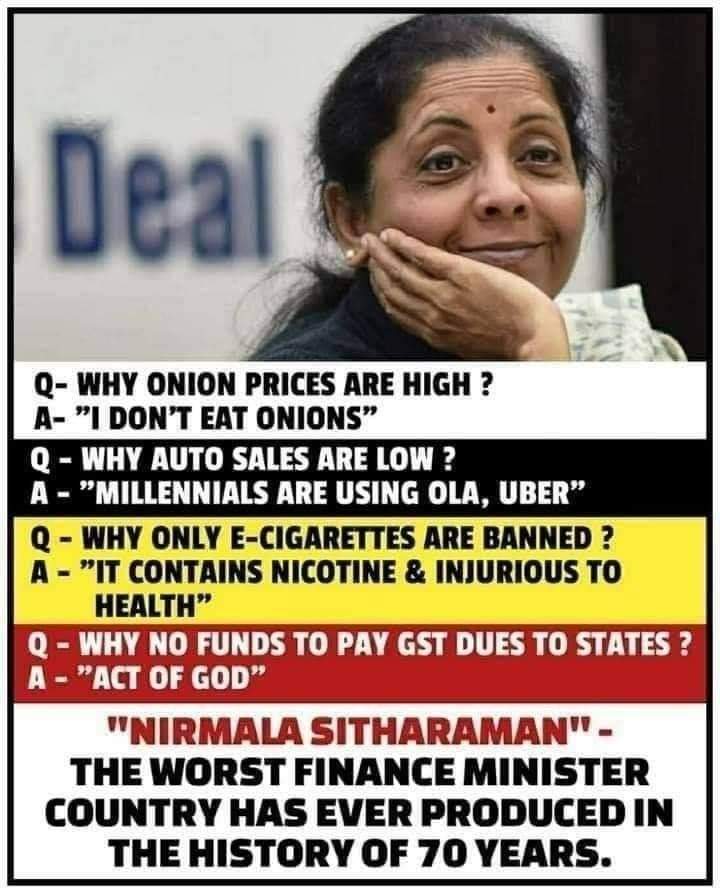 sameerp38004703's tweet image. Please feel free to Resign ma&apos;am
#resignnirmalasitharaman 
#ResignNirmala