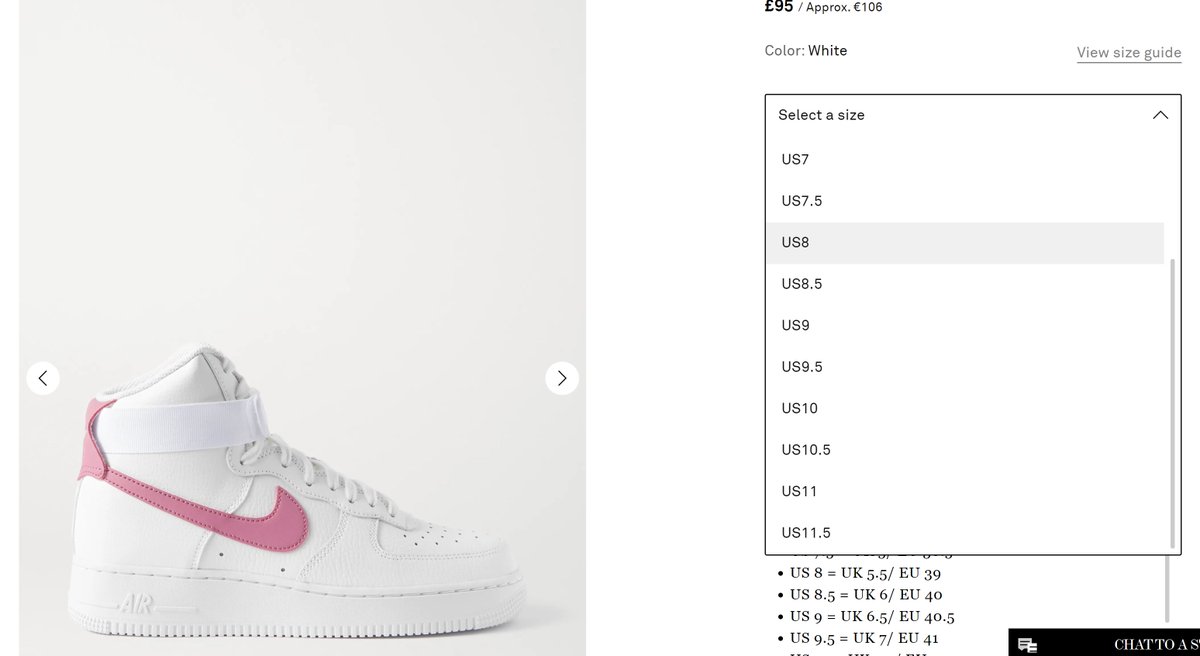 net a porter air force 1