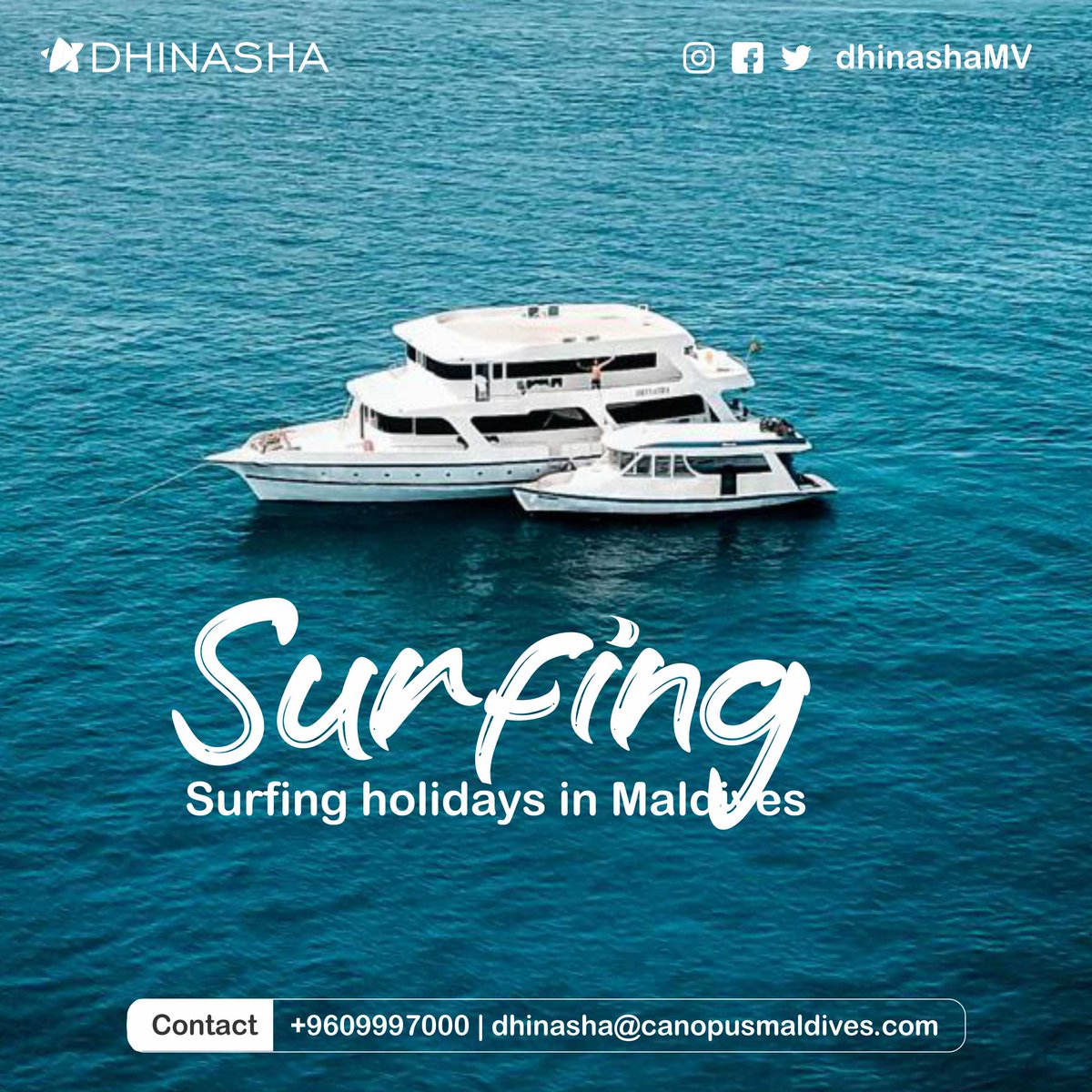 Liveaboard trip offers you one of the safest holiday options for your friends and family. Enjoy your private getaway in Maldives onboard Dhinasha. #RediscoverMaldives #visitmaldives #dhinashamv #surfinmaldives