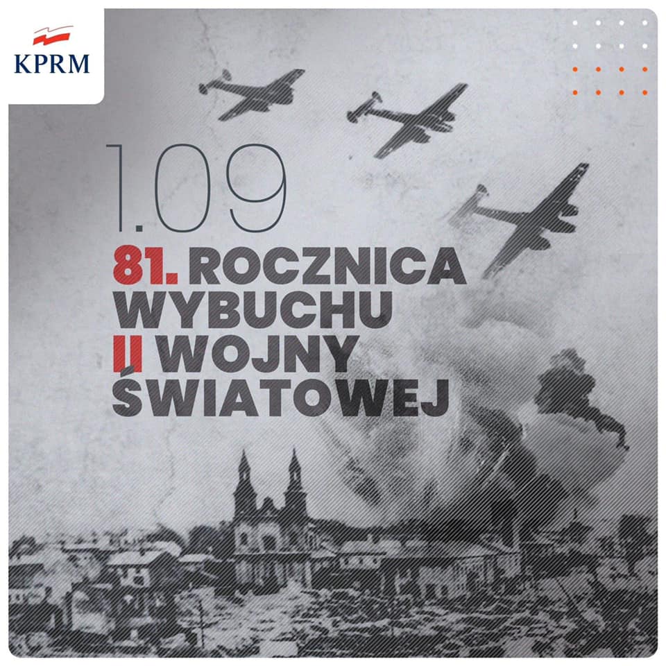 📅 1 września 2020 roku - 81. rocznica wybuchu II wojny światowej.

Grafika: KPRM

#1września #IIwojnaświatowa #pamiętamy