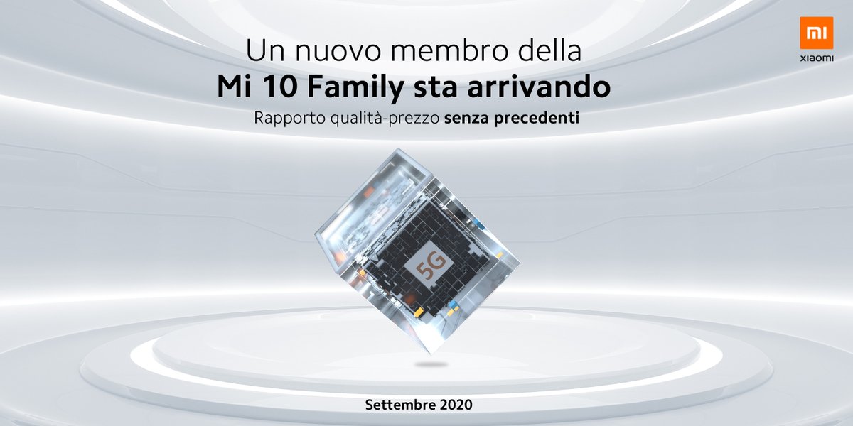 xiaomiItalia's tweet image. Oggi siamo felici di annunciarvi che a Settembre lanceremo un nuovo smartphone 5G #Mi10 family, e il prezzo partirà dalla fascia dei 200 euro 😲
Sarà  il primo smartphone della famiglia dotato delle nuove Mobile Platform 5G Snapdragon™ Serie 7 di Qualcomm. 🧡
#5GForEveryone