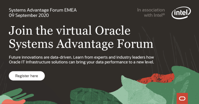 solarpace's tweet image. Next week, in 2.5 hours learn from experts and industry leaders on how Oracle IT Infrastructure solutions can bring your data performance to a new level. 4 tracks to choose from, real-life success stories, and interactive live demos. #OracleSystemAdvantage bit.ly/3jKUM8P