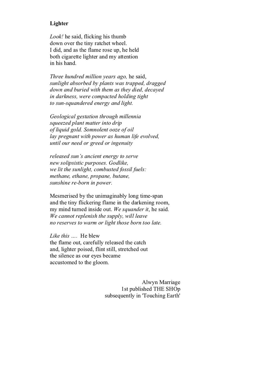 AlwynMarriage's tweet photo. https://t.co/hS0g8KKXkp… #BeginAfresh #NoPlanetB #ActNow #climatejustice 
@poets4theplanet,#NoplanetpB https://t.co/3VmqirBGcO