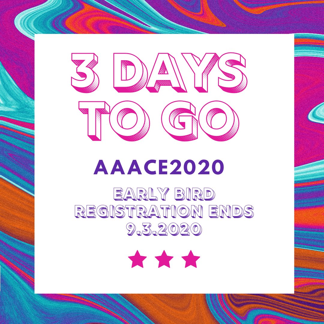 AaaceTweet's tweet image. #AAACE2020 #conferenceregistration aaace.org/page/2020ConfR…