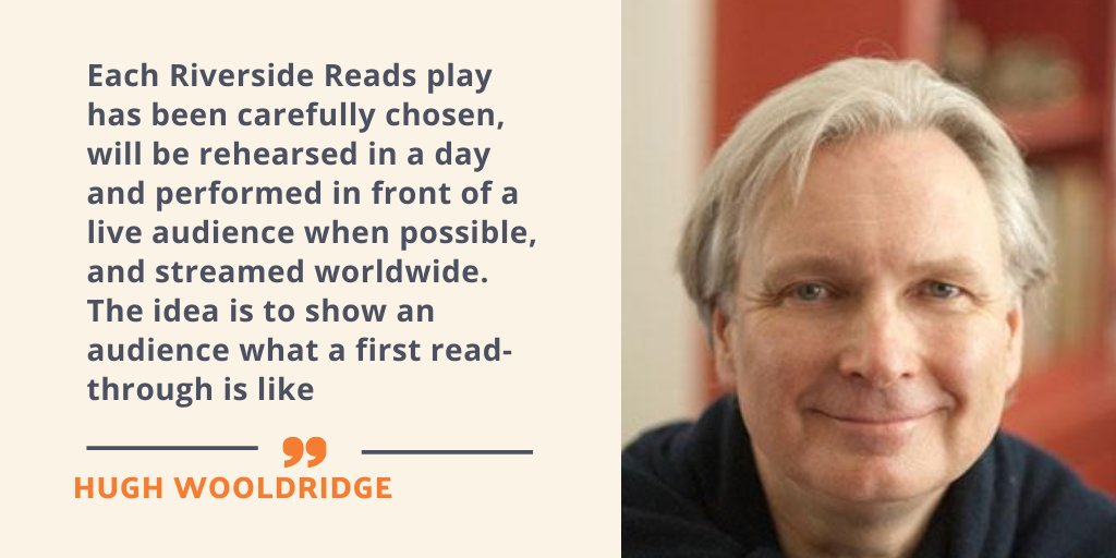 #Interview: Ahead of today's first Riverside Reads we speak to Hugh Wooldridge about this new season of world première play readings by leading actors at Riverside Studios <a href="/RiversideReads1/">RIVERSIDE READS</a> <a href="/HughWooldridge/">HughWooldridge</a> Read More>> bit.ly/2EVJwab