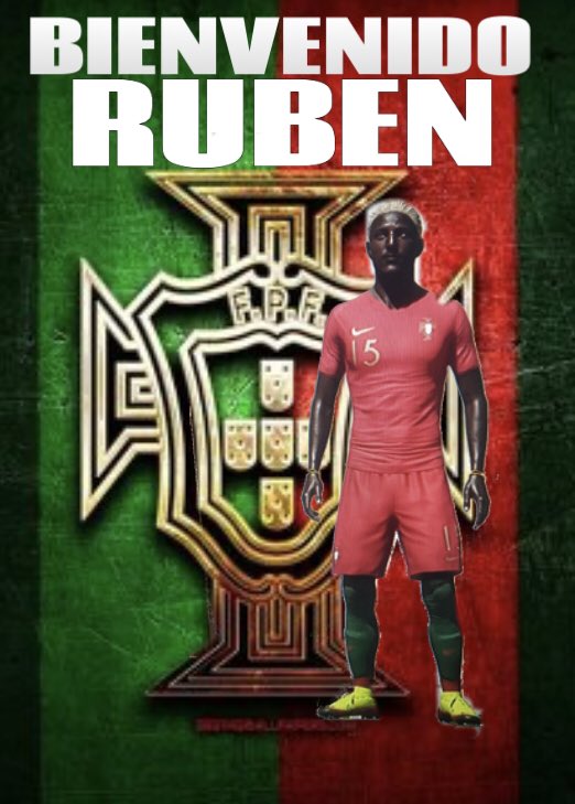 de_fpf's tweet photo. Bienvenido Rubén ala familia!!! MD rápido y de buen pase que viene hacer sus florituras por la banda!!! Força Portugal 🇵🇹 https://t.co/YgZ05SPpTM