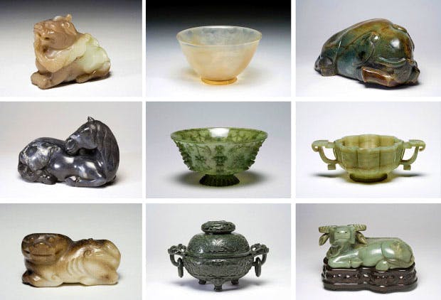 18 Chinese jade artefacts were stolen right out of the Fitzwilliam Museum in Cambridge in 2012. There have been convictions for the thieves but the artefacts have not been recovered  https://www.theguardian.com/uk-news/2016/apr/04/museum-robbery-gang-imprisoned-for-six-years