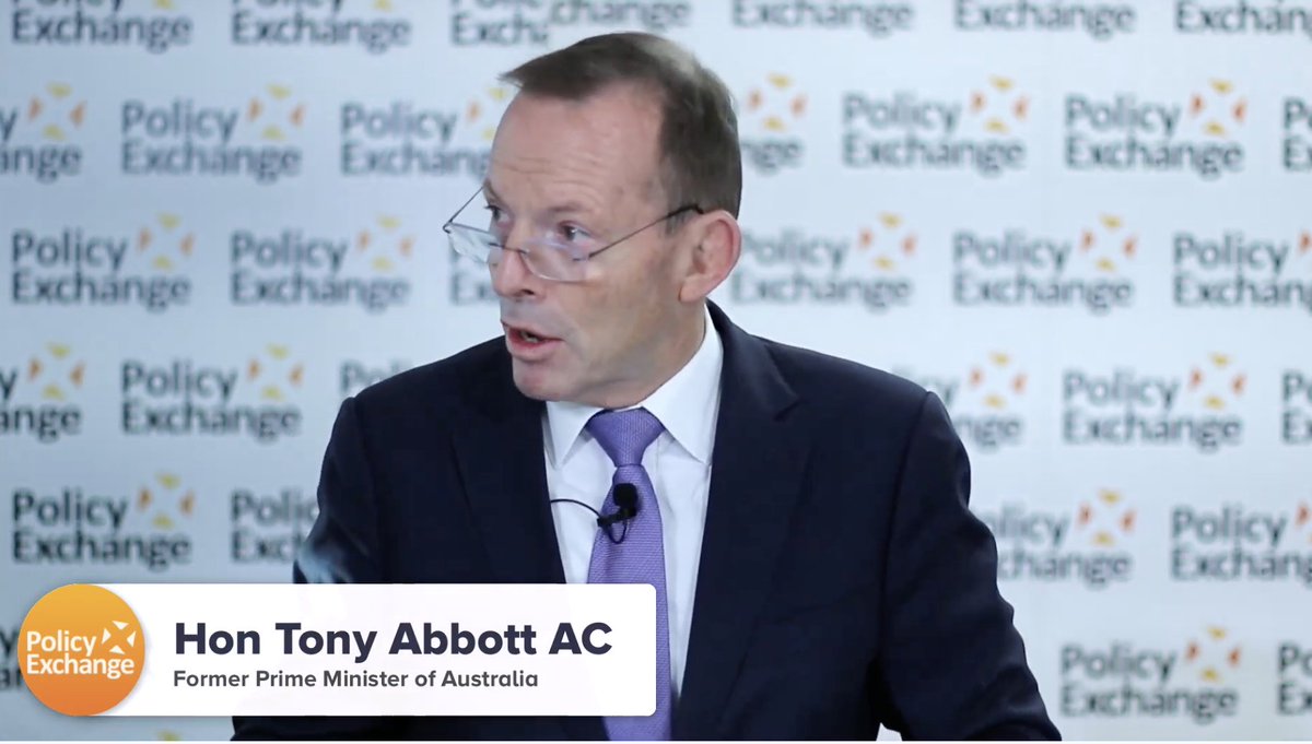 THREAD Former Australian Prime Minister  @HonTonyAbbott speaking to the  @Policy_Exchange about the coronavirus pandemic.