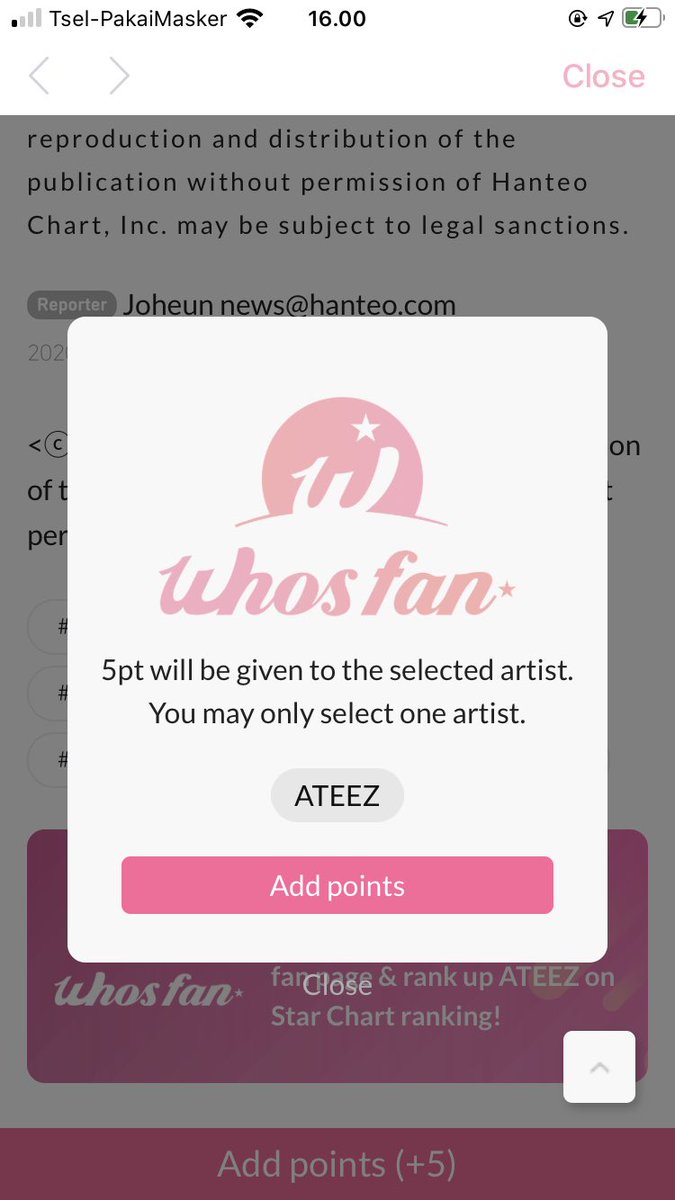 When you read an article you’ll also get a star points beside credits, that will be given to the idols in the article (this is given so you’ll always have to give the star points to the idol)And thats some ways to collect credits moos. Now go and collect some credits~