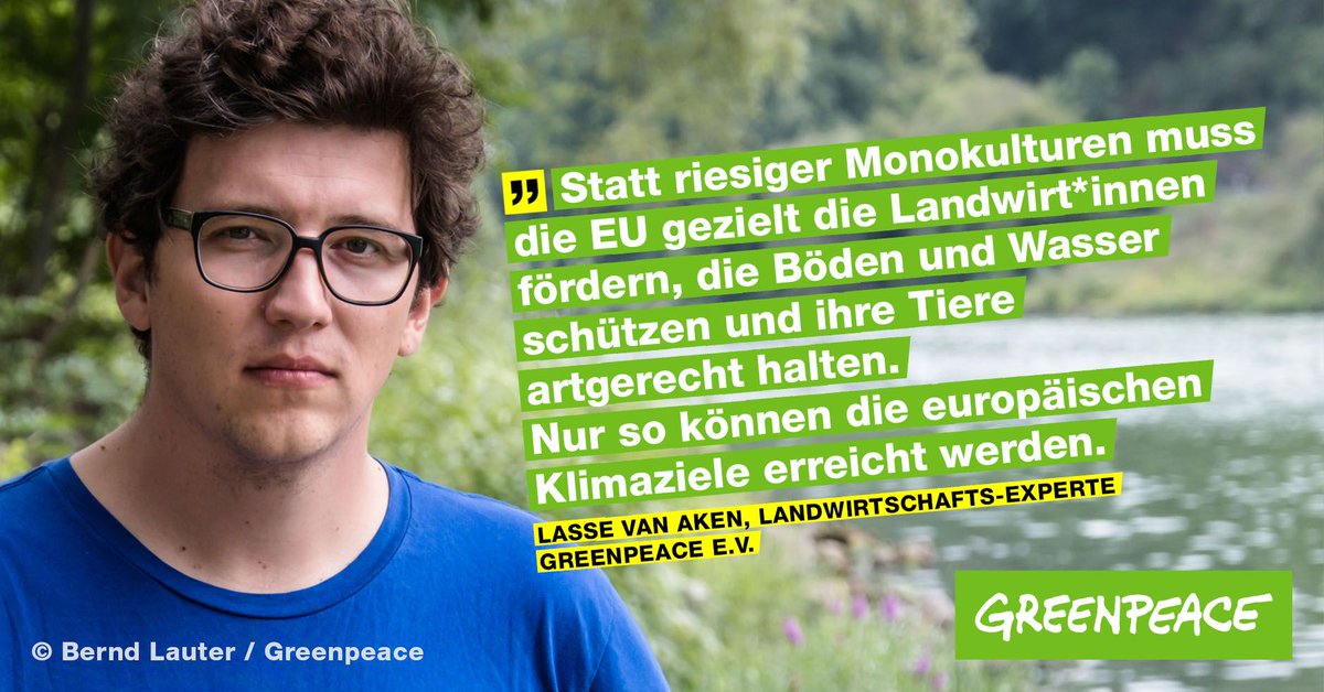 Wir brauchen einen Neustart in der EU-Agrarpolitik. @JuliaKloeckner setzen Sie sich heute beim Agrarrat in Koblenz für konkrete Maßnahmen für #Klimaschutz und Artenschutz ein! #KeinGeldFürGestern #AgrarwendeAnpacken