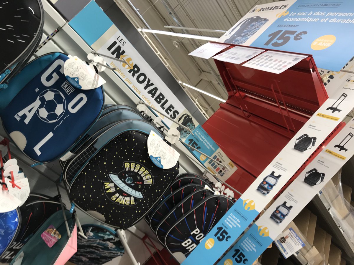 barbasix's tweet image. Incroyable arnaque du sac a dos dont les accessoires (support a roulette) sont indisponibles depuis un mois (et on ne les fabrique plus)??? Merci ⁦@GroupeCarrefour⁩ 😤