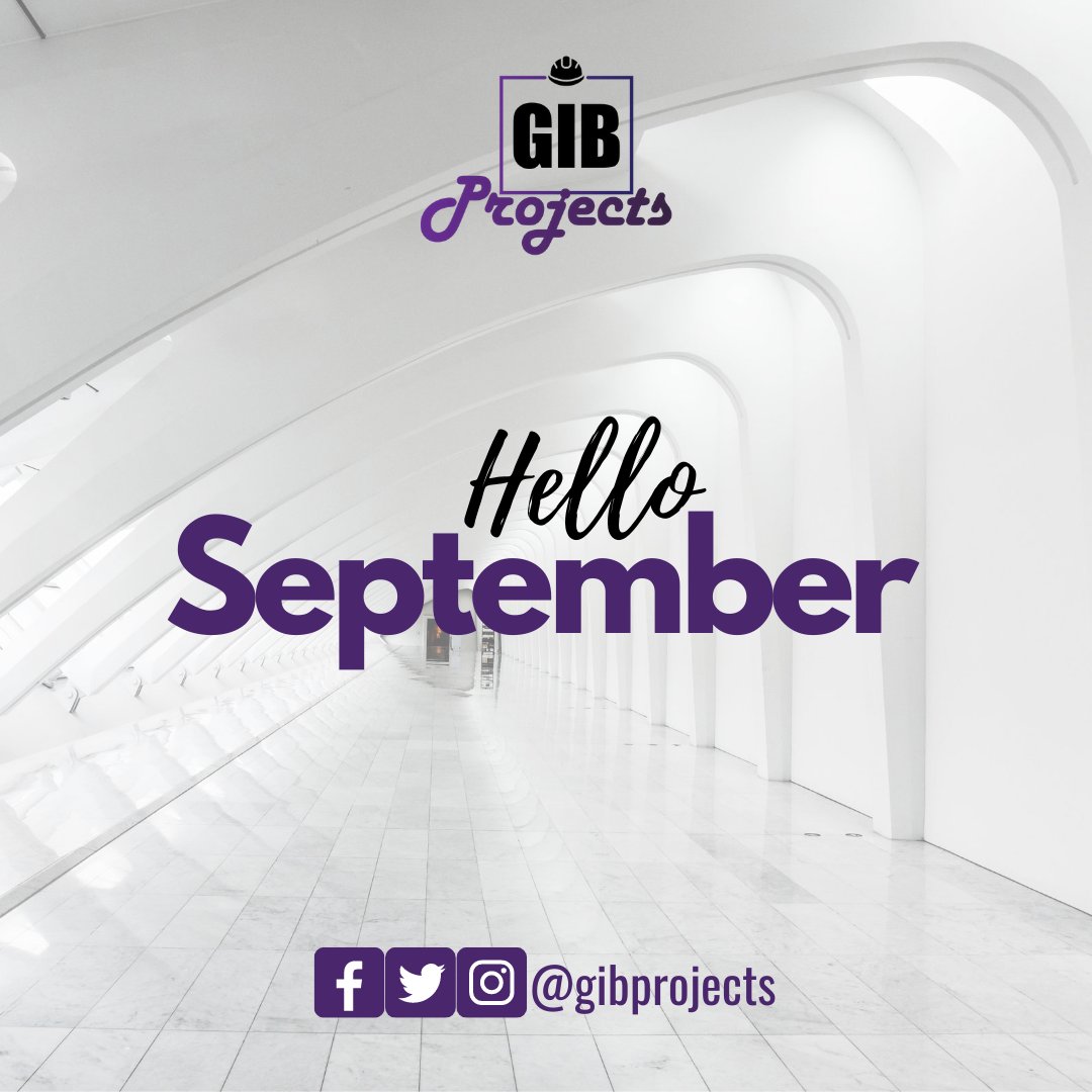 gibprojects's tweet image. Always welcome the new day of the new month… As it boosts our capabilities and energies to achieve anything. It brings new hopes, new strength so buckle up for a better future. Happy New Month.
#SeptemberToRemember #September1st #gibprojects