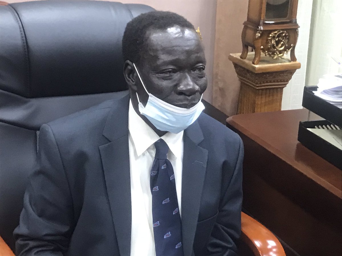 CesJuba's tweet photo. The recently constituted central Equatoria State workforce integration committee has this morning handed in their comprehensive report.The Committee and the state Governor,Hon.Emmanuel Adil Anthony discussed modalities on how to harmonize the integration of   State workforce. https://t.co/UYv33a2Y47
