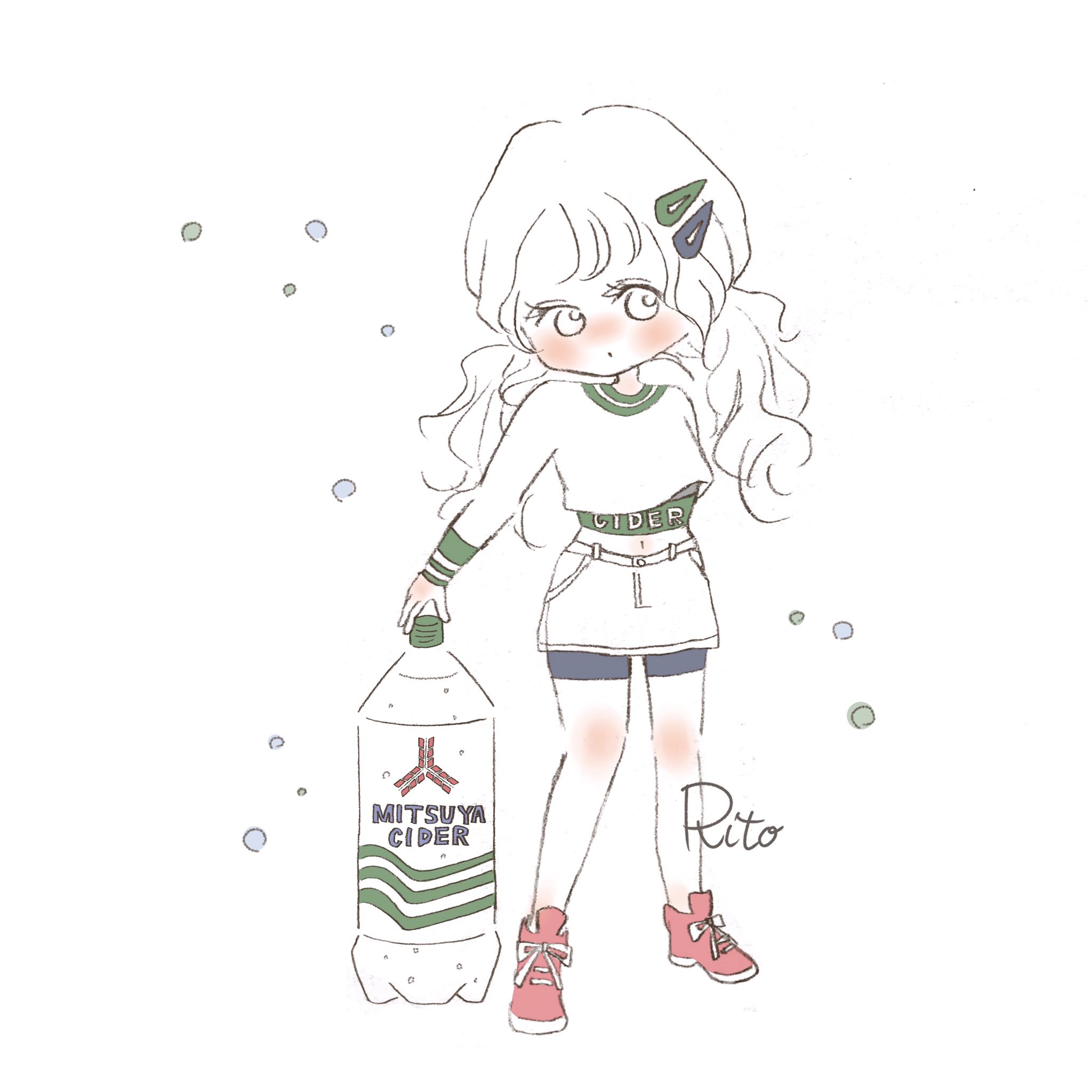 りと Literone2222 三ツ矢サイダー 三ツ矢サイダー サイダー 炭酸 コーデ コーデ イラスト 女の子イラスト ゆるいイラスト いらすと いらすとぐらむ イラスト好きな人と繋がりたい イラスト好き T Co Nu9ccf7x4h Twitter
