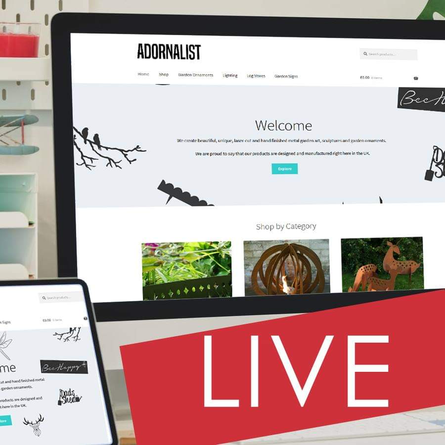 theadornalist's tweet photo. WE'RE LIVE

Our new website is now live!

https://t.co/GvbkA2maCe  #newbusiness #madeinbritain #ukmade #gardenornaments #steelart https://t.co/zG7zu0grEA